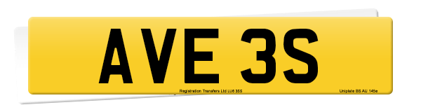 Registration number AVE 3S